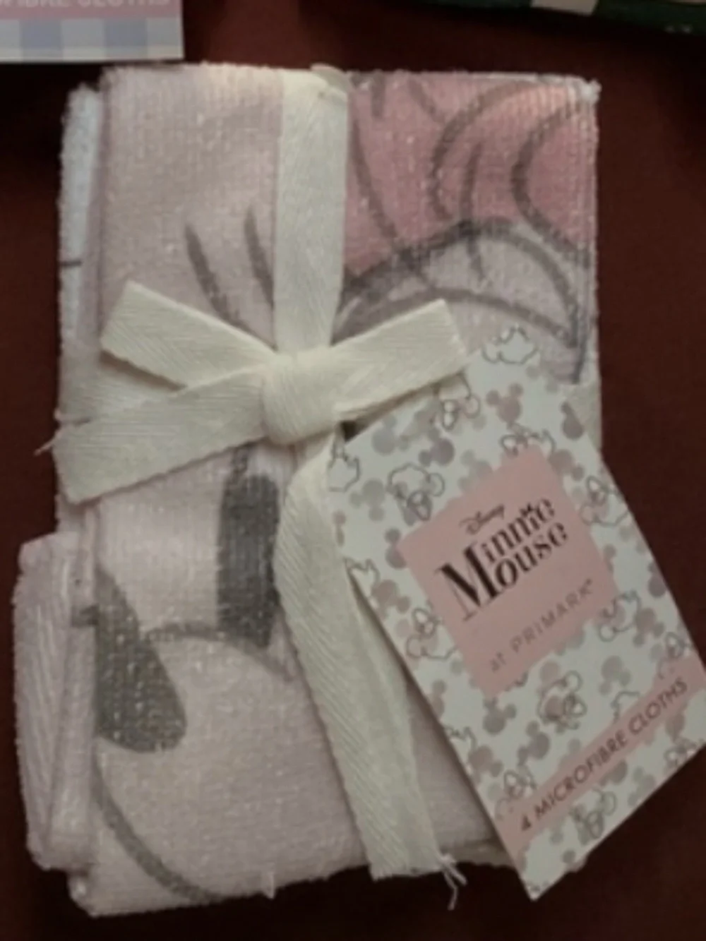 Disney Microfiber Cloths New with Tag 4 cloths per pack Total = 8 cloths